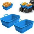 thumbnail image 1 of New Upgrade Collapsible Silicone Pot Foldable Silicone Double Air Fryer Liners Basket  Air Fryer Rack Accessories, 1 of 8