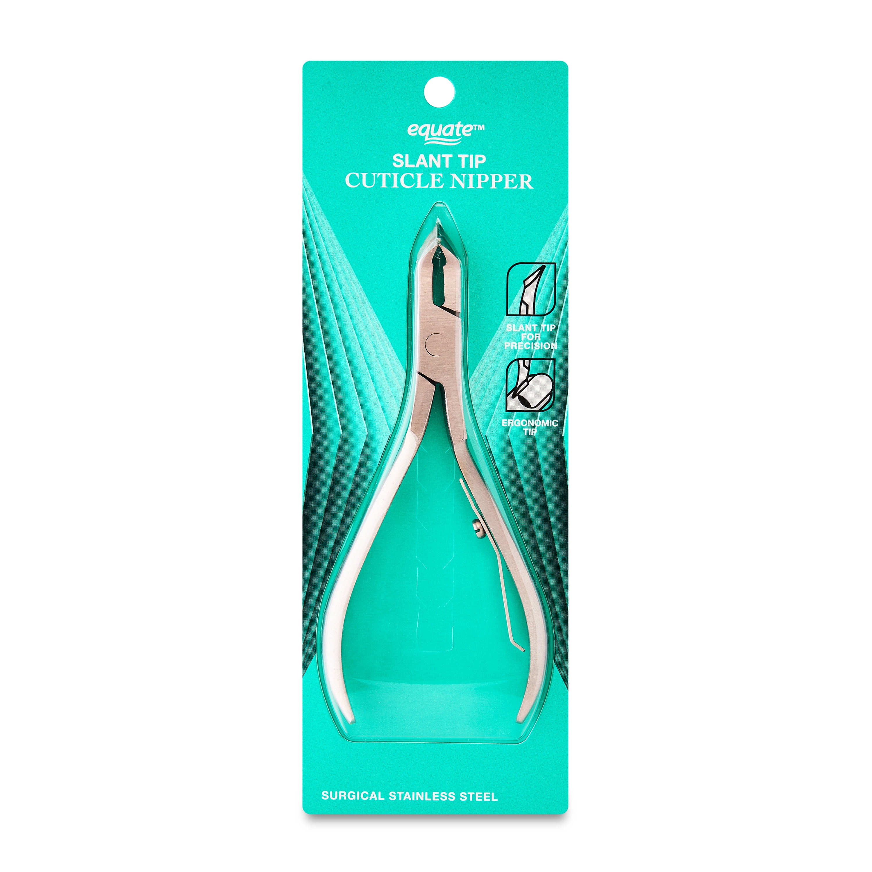(20 pack) Equate Slant-Tip Cuticle Nipper Stainless Steel, 1 Count