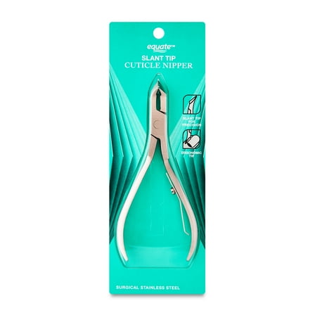Equate Stainless Steel Slant-Tip Cuticle Nipper, 1 Count