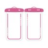 CSChome Waterproof Cell Phone Pouch Waterproof Phone 2Pcs Touch Screen Design Large Capacity Transparent Universal Underwater Clear Cellphone Protector Dry
