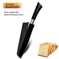 thumbnail image 2 of Akatsuki 8-inch Serrated Bread Knife Stainless Steel Kitchen Knives Black Nonstick Blade Coated with Sheath Slicing Tool for Bread,Steak serrated and Cakes, 2 of 7