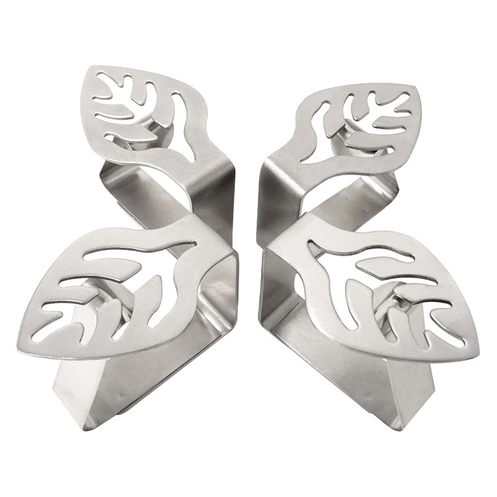4Pcs Stainless Steel Table Cloth Clips Thickened Strong Tablecloth Clip