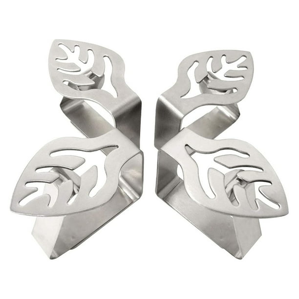 4Pcs Stainless Steel Table Cloth Clips Thickened Strong Tablecloth Clip