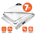 thumbnail image 4 of Tarpco Safety 7 Mil Heavy Duty Tarp Camping Tarpaulin Waterproof Cover, White 24 x 36Ft, 4 of 6