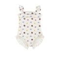 thumbnail image 2 of ‌LYMAYTER‌ Teen Swimwear One-Piece Swimsuit Girls' Cute Strawberry Beachwear Sun Protection Ruffled Design, 2 of 8