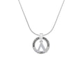thumbnail image 2 of Delight Jewelry Silvertone Large Greek Letter - Lambda - Miracles Ring Charm Necklace, 18", 2 of 4