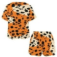 thumbnail image 3 of Leopard Print Pattern 2 Pack Women’s Pajama Set Print Sleepwear And Shorts Y2k Loungewear Sets S-5XL, 3 of 7