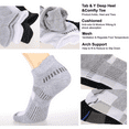 thumbnail image 3 of COOPLUS Men's Athletic Ankle Socks Plus Size Mens Low Cut Socks 6 Pairs, 3 of 11