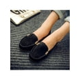 thumbnail image 3 of SIMANLAN Womens Loafers Slip On Boat Shoe Flat Flats Women Lightweight Casual Shoes Ladies Hand-Stitching Moccasin Black 10.5, 3 of 6