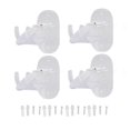 thumbnail image 2 of 4PCS Curtain Rod Clip Brackets Self Adhesive No Drilling Curtain Rod Holder for Rod Diameter Less Than 4.2cm, 2 of 5