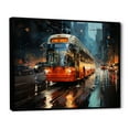 thumbnail image 2 of Designart "Toronto Bus City Vibes" Transportation Floater Framed Wall Art Living Room, 2 of 7