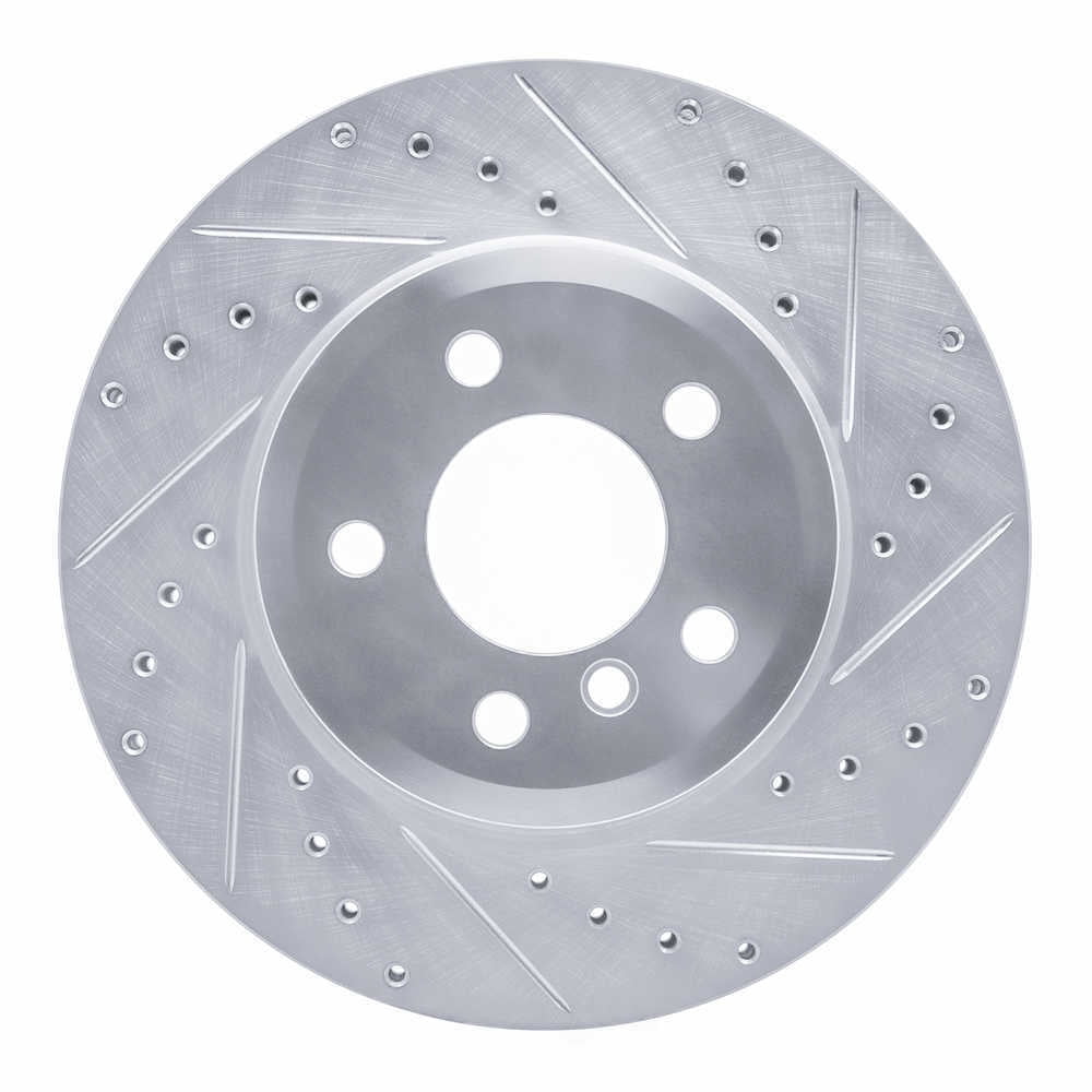 Dynamic Friction Company 631-31139R DFC Brake Rotor - Drilled And Slotted - Silver