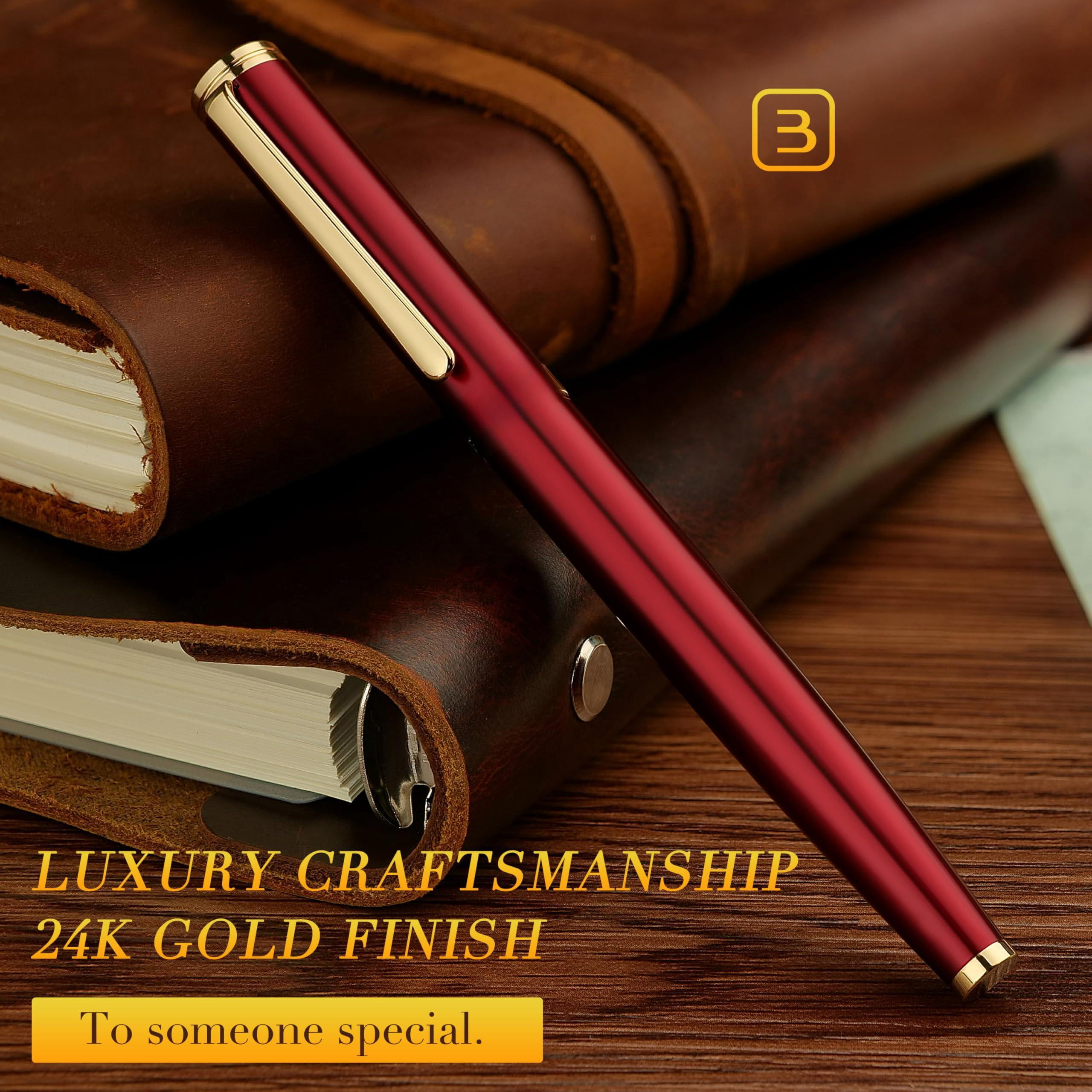 Luxury Rollerball Pen Trim Noble And Elegant Designs Ink Refill  Roller Ball Gift Set For Men & Women Professional Executive Office Nice Pens