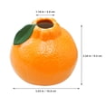 thumbnail image 2 of WHAMVOX Orange Hydroponic Flower Vase For Greenery And Fresh Flowers Small Decorative Ceramic Vase For Living Room Minimalist For Home Decor And Tabletop Display, 2 of 8