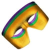 Masquerade Purple, Green, Gold Non-Light Up Metallic Mask Mardi Gras