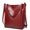 Wine Red, variant on QYMHOODS Women Leather Handbag Shoulder Crossbody Bag Tote Satchel Handbag for Mother's Day Gifts,Brown