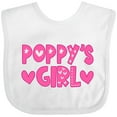 thumbnail image 3 of Inktastic Poppy's Girl Pink with Hearts Girls Baby Bib, 3 of 4