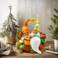 thumbnail image 5 of Dongrere Orange Figure for Christmas Decor Resin Faceless Gnome Statue for Valentine's Day - Hand-Painted Outdoor Ornament for Garden Decor, 5 of 6
