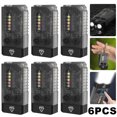 thumbnail image 1 of Mini Linternas EDC 1000LM UV Alarma Zumbador Antorcha (transparente), 1 of 9