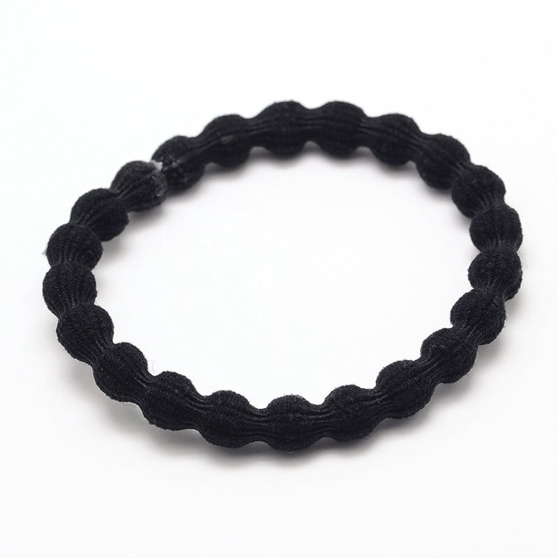 Girl's Hair Accessories Nylon Thread Elastic Fiber Hair Ties Ponytail Holder Black 47mm 300pc