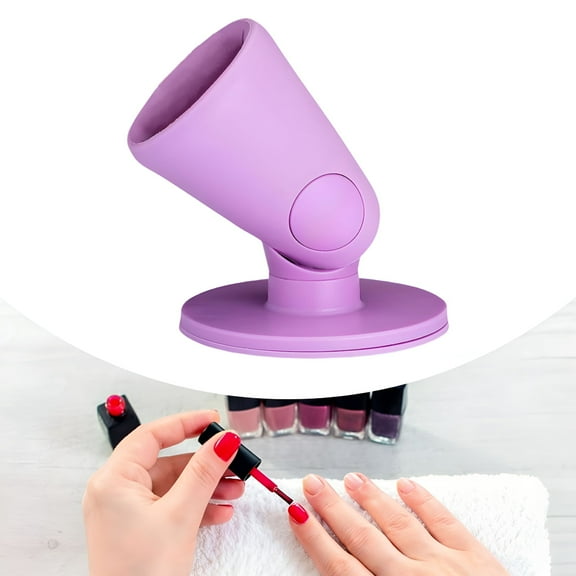 LAMIRO Nail Polish Bottle Rack Silicone Finger Polish Organizer Light