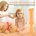 thumbnail image 3 of 3pcs Double-sided Tooth Lice Combs Portable Hair Scalp Massaging Combs (Orange), 3 of 9