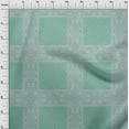 thumbnail image 4 of oneOone Cotton Cambric Dusty Teal Green Fabric Geometric Sewing Fabric By The Yard Printed Diy Clothing Sewing Supplies 42 Inch Wide, 4 of 4