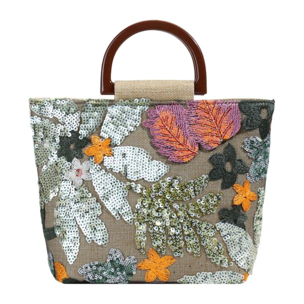 Bolso de hombro de playa veraniego, bolso de mano para mujer, ideal para ir de compras, vacaciones o fiestas. verde