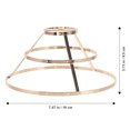 thumbnail image 2 of VERDANVERSE Anillo Soporte Para De Dorado De Hierro Seguro Para Uso En Lámparas Colgantes, 2 of 6