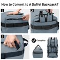 thumbnail image 2 of Mochila Duffle MIER 60 L resistente al agua para gimnasio, deportes y viajes, 2 of 7
