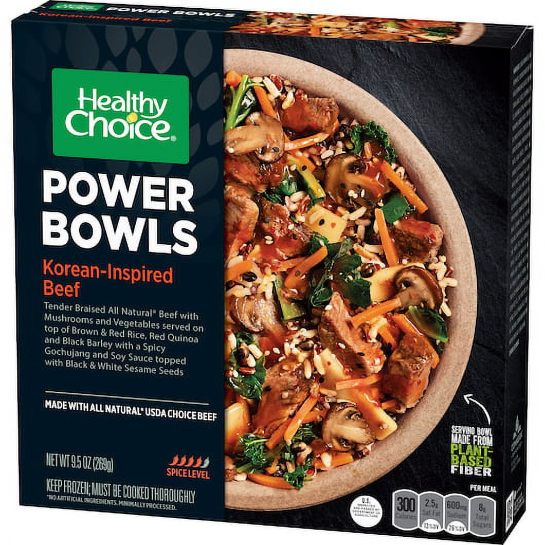 Case of 8, Healthy Choice, Power Bowls Korean-Inspired Beef, 9.5 ounce