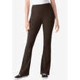 thumbnail image 2 of Woman Within Plus Size Tall Stretch-Cotton Knit Pull-On Bootcut Leggings, 2 of 6