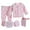 D, variant on 8Pcs Newborn Baby Boy Girl Clothes Sets Cute Tops+Hat+Pants+Bib+Sock Shose+Romper Outfits Set Infant Baby Jumpsuit 0-3 Months Baby Costume