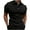 Black, variant on Brnmxoke Men's Pique Polo Shirts Short Sleeve Button Down Golf Tennis Shirts Solid Color Summer Casual Slim Fit Collared Workout Shirts
