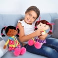 thumbnail image 3 of Snuggle Stuffs Sugar Snap Plush Learn to Dress Doll for Toddlers - 15 - Doll for 2 Year Old Girl - Montessori Doll, 3 of 5