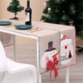 thumbnail image 2 of Diconna Christmas tablecloth cartoon style linen backdrop atmosphere layout rectangular decoration, 2 of 8