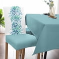 thumbnail image 5 of Sage Green Eucalyptus Dining Chair Cover Set of 4,Stretch Chair Protectors Slipcover,Spandex Kitchen Chair Seat Back Cushion Slip Cover for Dining Room,Party,Country Nature Plant Leaves Botany White, 5 of 6