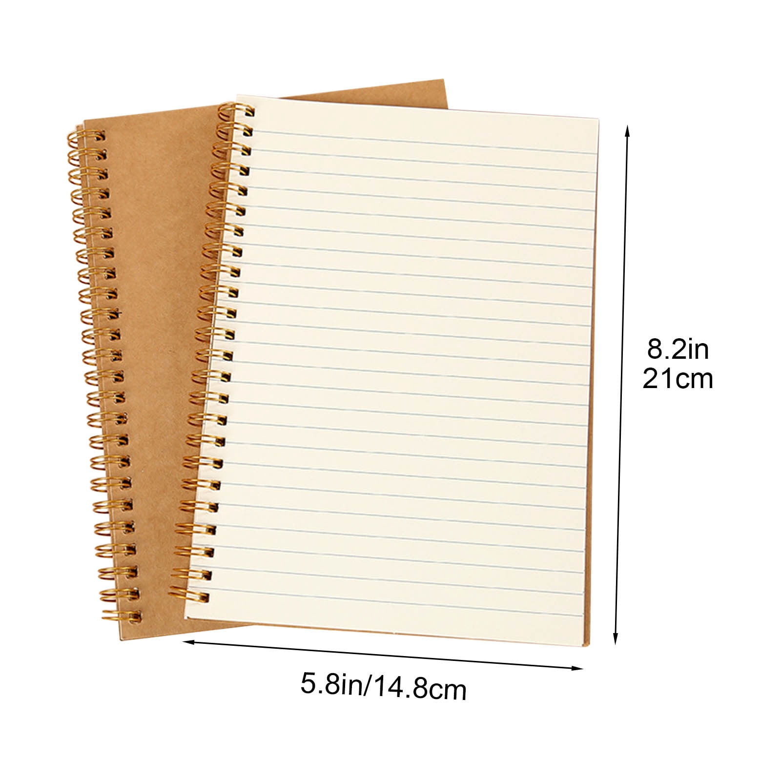 HBBKVI 4 Pack Notebook, A5 Notebook-a Double-coil Notebook for -is A Simply Side-flip Notebook