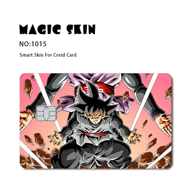 Anime PVC Sticker Film Skin Cover for Credit, Debit & Bank Cards - Dragon Ball, Naruto, One Piece Design
