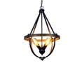 thumbnail image 6 of Chloe Lighting Farmhouse 4-Light Metal Two-Toned Pendant in Black, 6 of 8