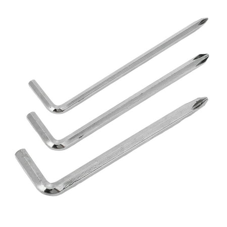 

Fyydes Dual Purpose Screwdriver Set L Type Hex Screwdriver 3Pcs Dual Purpose Screwdriver Set L Type Hex Head Steel Simple Hardware Hand Tools