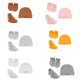 thumbnail image 2 of Conjunto de sombrero + guantes + calcetines para bebé, niño y niña, accesorios de fotografía informales de algodón, sombreros suaves, gorra de noche infantil, moda de otoño, 2 of 3