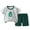 A01-Dark Green, variant on Toddler Boys Clothes Summer Outfit Sets Cotton Crewneck Tees Shorts Pocket Adjustable Knite Shorts Playwear Sets
