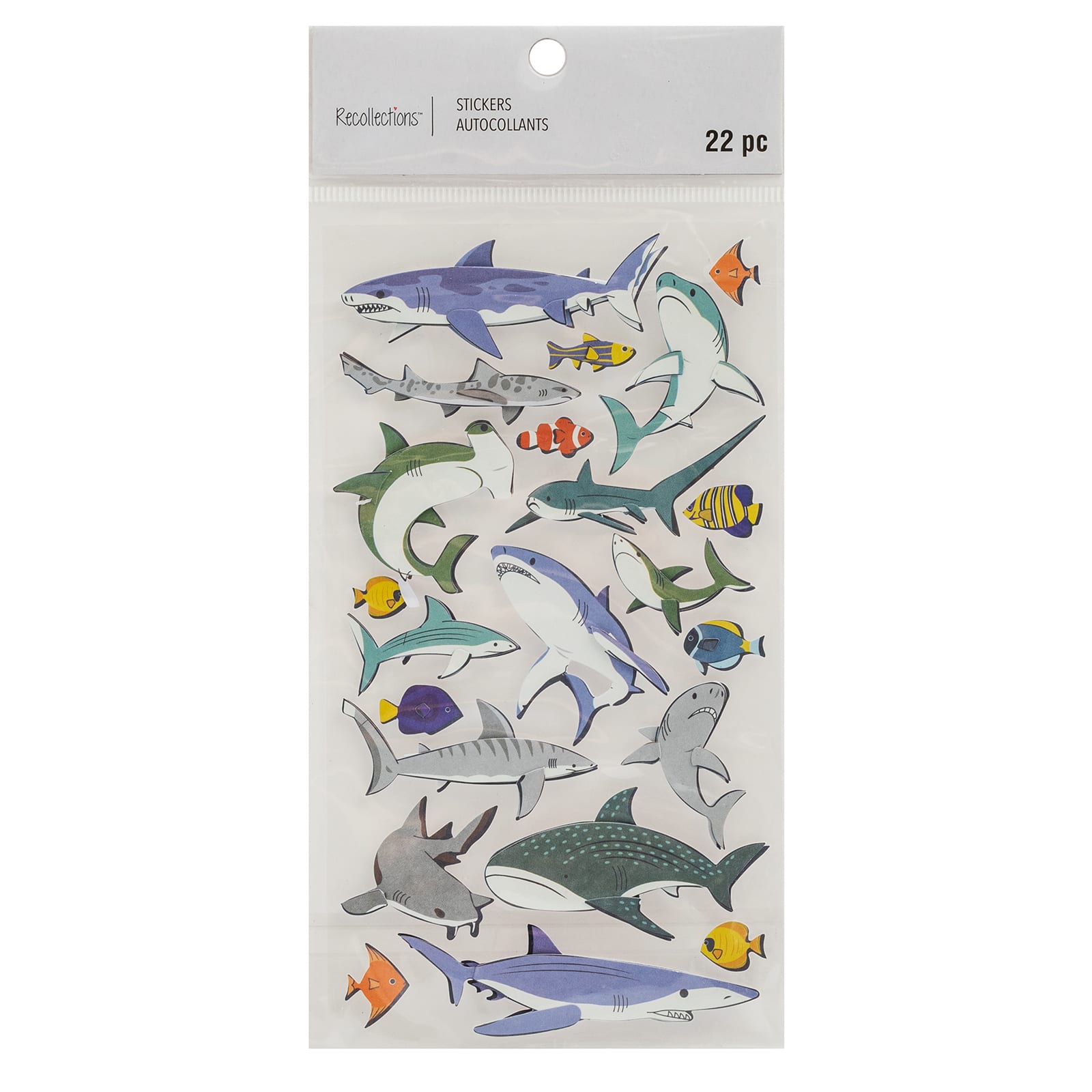 Recollections Shark Stickers, 12 Pack