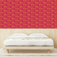 thumbnail image 3 of Ambesonne Leaf Peel & Stick Wallpaper for Home, Striped Leaves Modern Style, 13"x72", Dark Magenta and Multicolor, 3 of 5