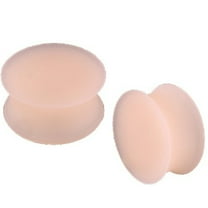 Silicone Ear Gauges Flesh Tone Ear Plugs-sold in Pairs chose size below