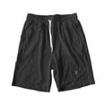 thumbnail image 5 of Mens Shorts Casual Summer Elastic Waist Textured Straight Leg Loose Fit Lightweight Lounge Shorts with Pockets, 5 of 5