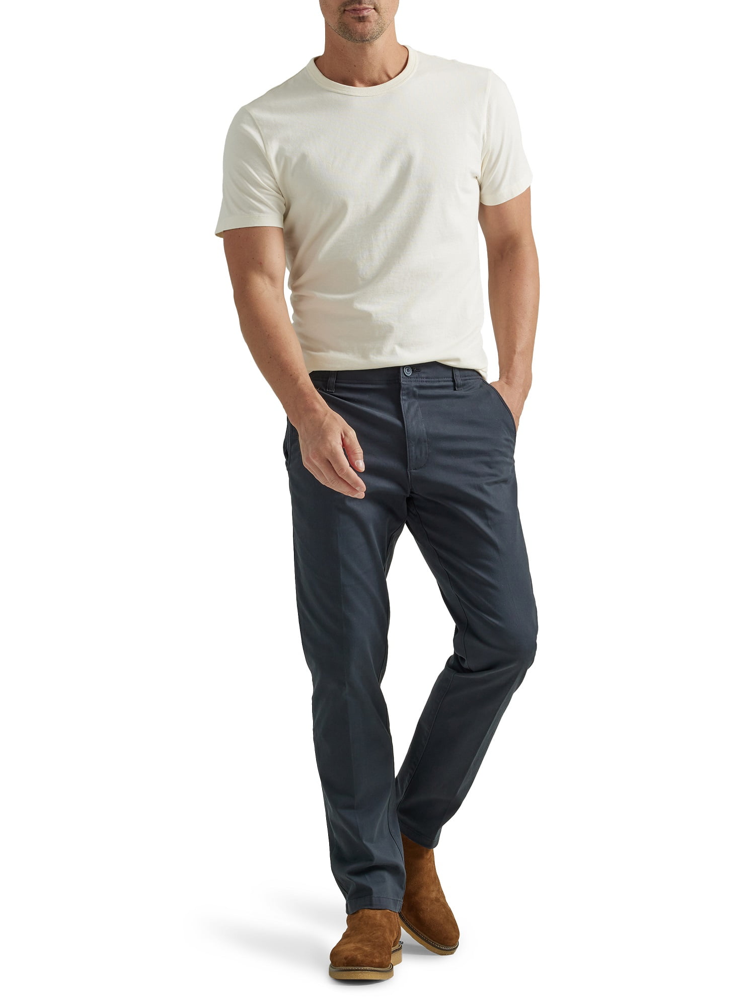 Lee® Men's Extreme Motion Flat Front Slim Straight Pant with Wrinkle Resist