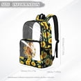 thumbnail image 7 of Xoenoiee Horse Sunflower Print Clear Backpack for School Girls, Heavy Duty PVC Transparent Bookbag for Kids Stadium Approved See Through Backpack Lightweight Schoolbag with Adjustable Strap, 7 of 7