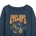 thumbnail image 3 of X-Men - Cyclops Metal - Women's French Terry Long Sleeve Pullover, 3 of 5